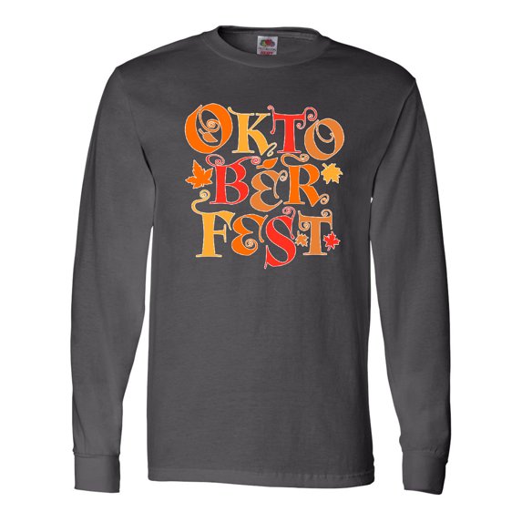 Inktastic Oktoberfest Fall Leaves Long Sleeve T-Shirt