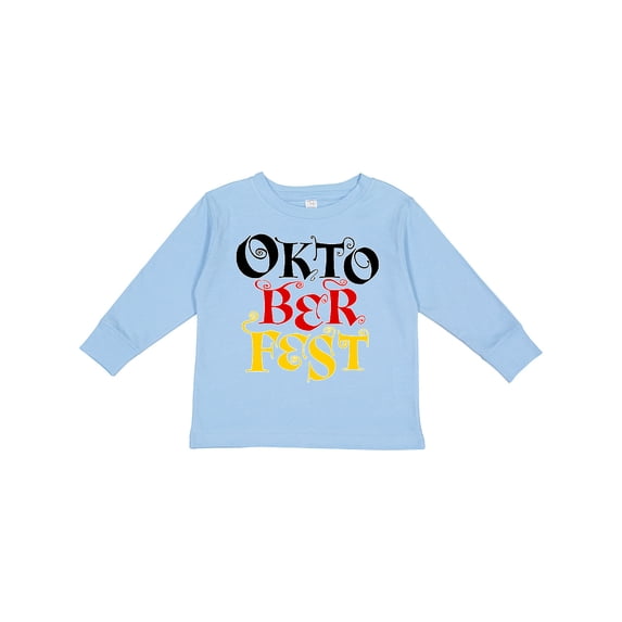 Inktastic Oktoberfest German Flag Colors Boys or Girls Long Sleeve Toddler T-Shirt