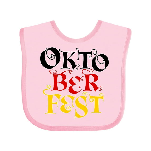 Inktastic Oktoberfest German flag colors Boys or Girls Baby Bib