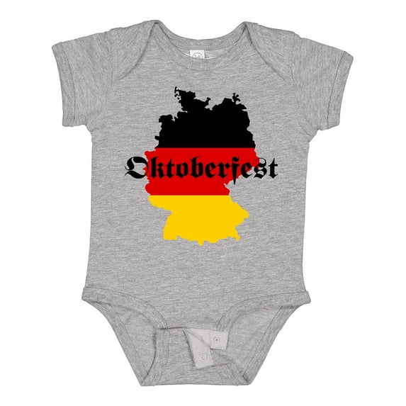 Inktastic Oktoberfest Germany Map Flag Boys or Girls Baby Bodysuit