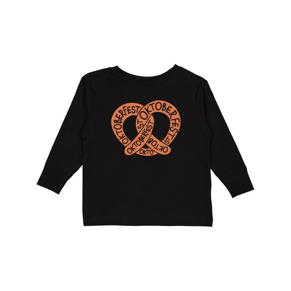 Inktastic Oktoberfest Pretzel Boys or Girls Long Sleeve Toddler T-Shirt