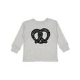 thumbnail image 1 of Inktastic Oktoberfest Pretzel Boys or Girls Long Sleeve Toddler T-Shirt, 1 of 5