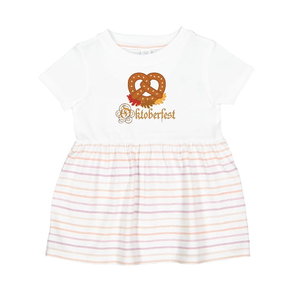 Inktastic Oktoberfest Pretzel German Festival Girls Baby Dress