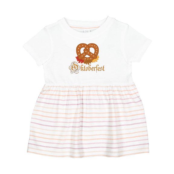 Inktastic Oktoberfest Pretzel German Festival Girls Baby Dress