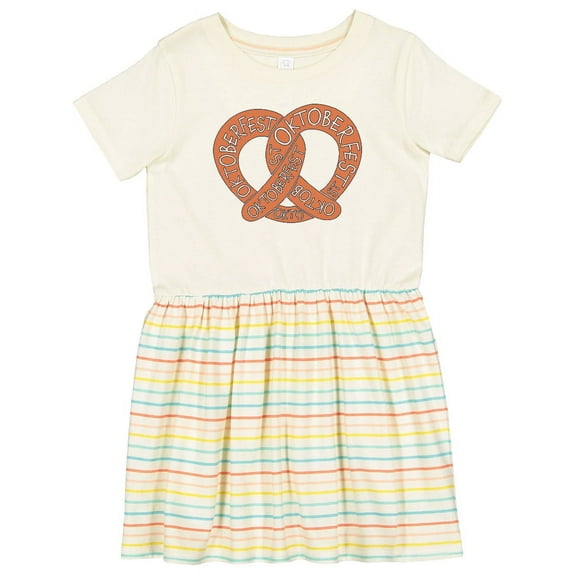 Inktastic Oktoberfest Pretzel Girls Toddler Dress