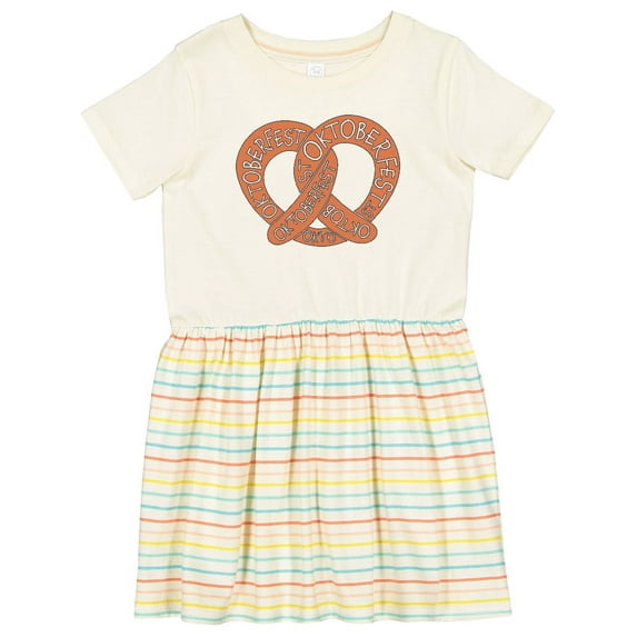 Inktastic Oktoberfest Pretzel Girls Toddler Dress
