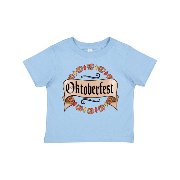 Inktastic Oktoberfest Pretzels and Leaves Boys or Girls Toddler T-Shirt