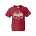 thumbnail image 1 of Inktastic Oktoberfest Pretzels and Leaves Youth T-Shirt, 1 of 5
