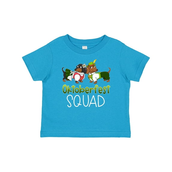 Inktastic Oktoberfest Squad- Cute Dachshunds in German Costumes Boys or Girls Baby T-Shirt