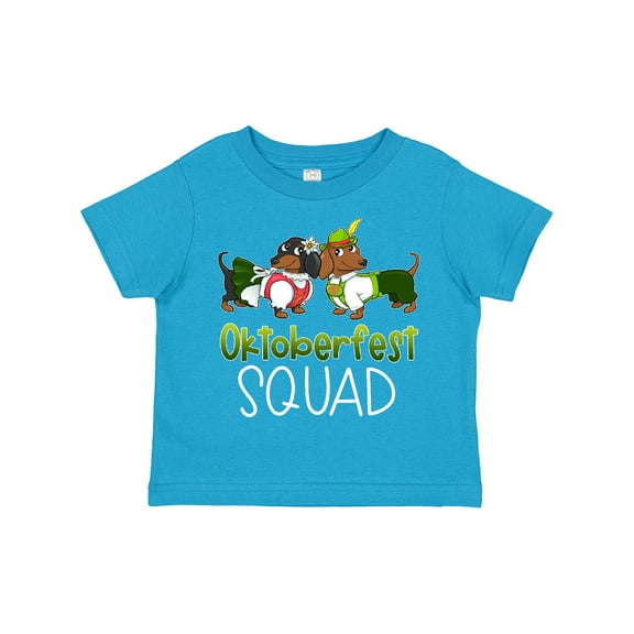 Inktastic Oktoberfest Squad- Cute Dachshunds in German Costumes Boys or Girls Toddler T-Shirt