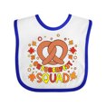 thumbnail image 1 of Inktastic Oktoberfest Squad Fall Leaves Pretzel Boys or Girls Baby Bib, 1 of 4