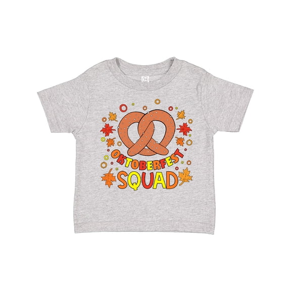 Inktastic Oktoberfest Squad Fall Leaves Pretzel Boys or Girls Toddler T-Shirt