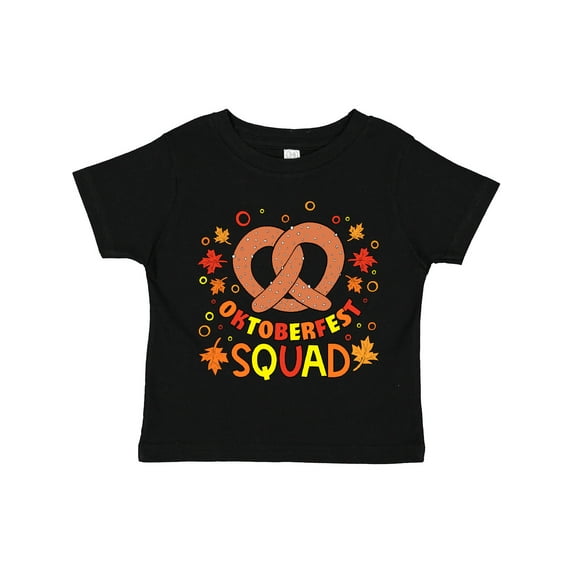 Inktastic Oktoberfest Squad Fall Leaves Pretzel Boys or Girls Toddler T-Shirt
