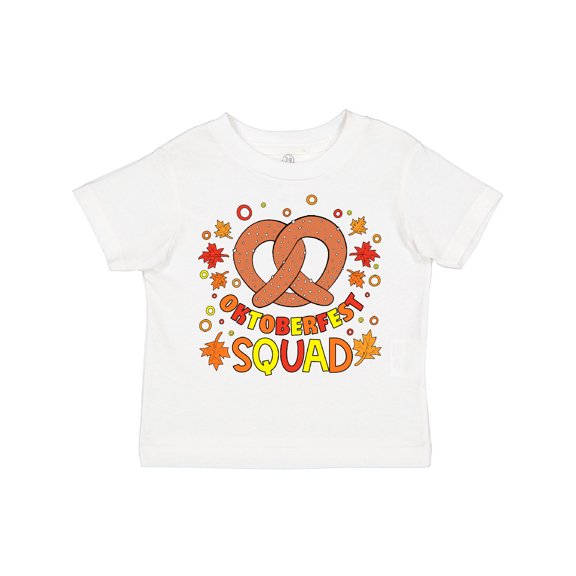 Inktastic Oktoberfest Squad Fall Leaves Pretzel Boys or Girls Toddler T-Shirt