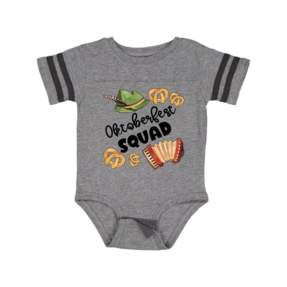 Inktastic Oktoberfest Squad Hat, Accordion, Pretzels Boys or Girls Baby Bodysuit