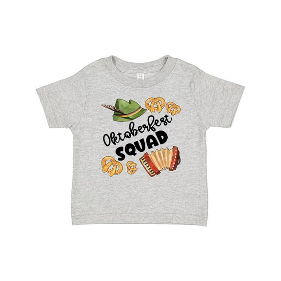 Inktastic Oktoberfest Squad Hat, Accordion, Pretzels Boys or Girls Baby T-Shirt