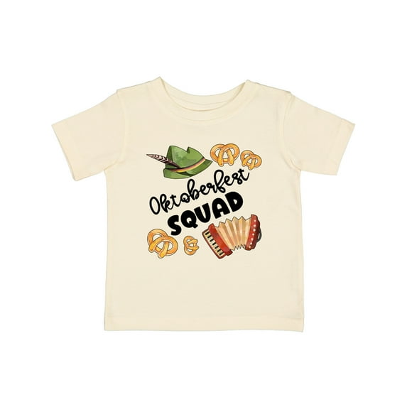 Inktastic Oktoberfest Squad Hat, Accordion, Pretzels Boys or Girls Baby T-Shirt