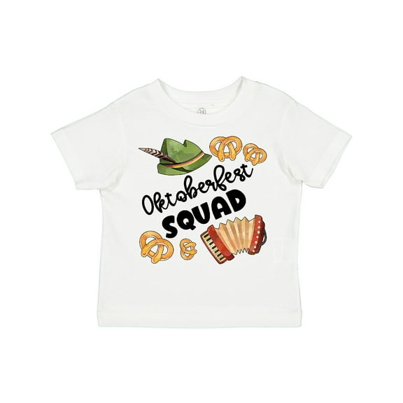 Inktastic Oktoberfest Squad Hat, Accordion, Pretzels Boys or Girls Toddler T-Shirt