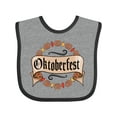 thumbnail image 1 of Inktastic Oktoberfest Pretzels and Leaves Boys or Girls Baby Bib, 1 of 4