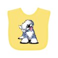 thumbnail image 1 of Inktastic Old English Sheepdog Boys or Girls Baby Bib, 1 of 4