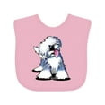 thumbnail image 1 of Inktastic Old English Sheepdog Boys or Girls Baby Bib, 1 of 4