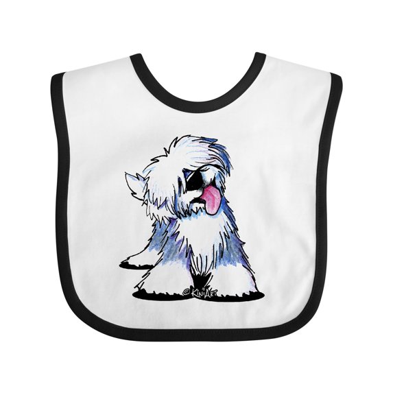 Inktastic Old English Sheepdog Boys or Girls Baby Bib