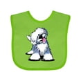 thumbnail image 1 of Inktastic Old English Sheepdog Boys or Girls Baby Bib, 1 of 4