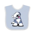 thumbnail image 1 of Inktastic Old English Sheepdog Boys or Girls Baby Bib, 1 of 4