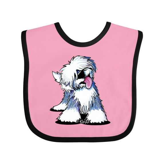 Inktastic Old English Sheepdog Boys or Girls Baby Bib