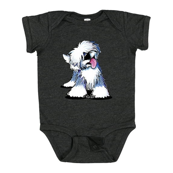 Inktastic Old English Sheepdog Boys or Girls Baby Bodysuit