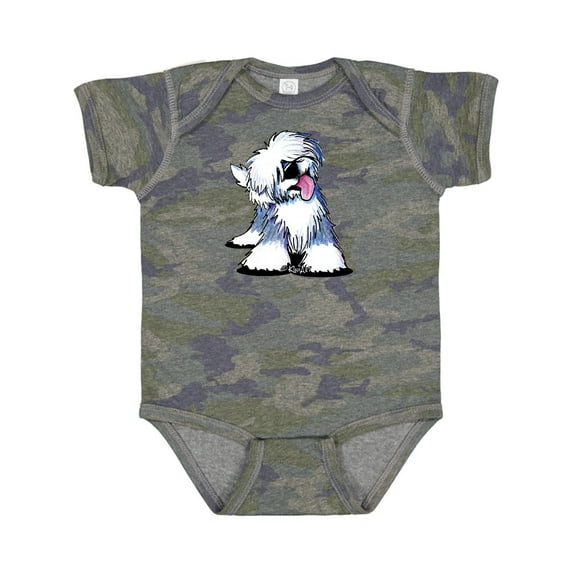 Inktastic Old English Sheepdog Boys or Girls Baby Bodysuit