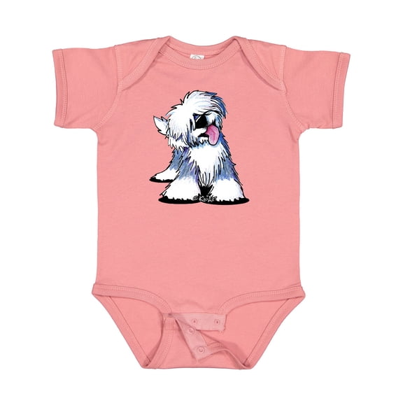 Inktastic Old English Sheepdog Boys or Girls Baby Bodysuit