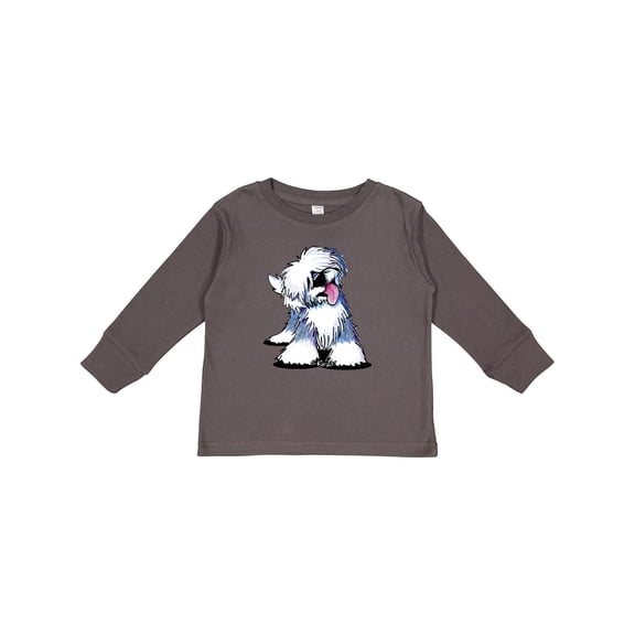 Inktastic Old English Sheepdog Boys or Girls Long Sleeve Toddler T-Shirt