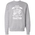 thumbnail image 1 of Inktastic Old Man Tractor Adult Sweatshirt, 1 of 4