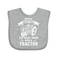 thumbnail image 1 of Inktastic Old Man Tractor Boys Baby Bib, 1 of 4