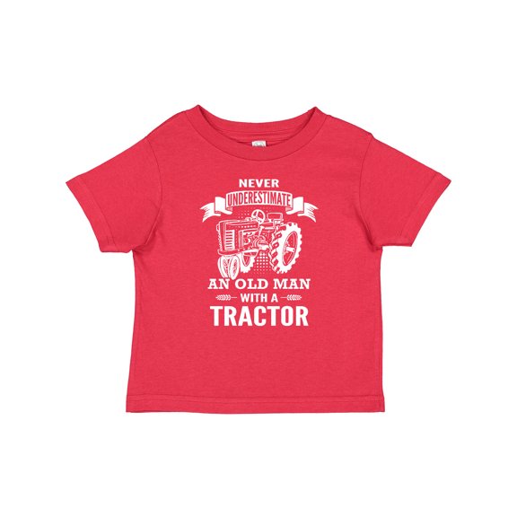 Inktastic Old Man Tractor Boys Baby T-Shirt