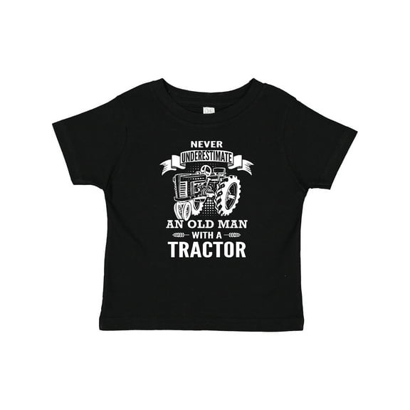 Inktastic Old Man Tractor Boys Baby T-Shirt