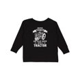 thumbnail image 1 of Inktastic Old Man Tractor Boys Long Sleeve Toddler T-Shirt, 1 of 5