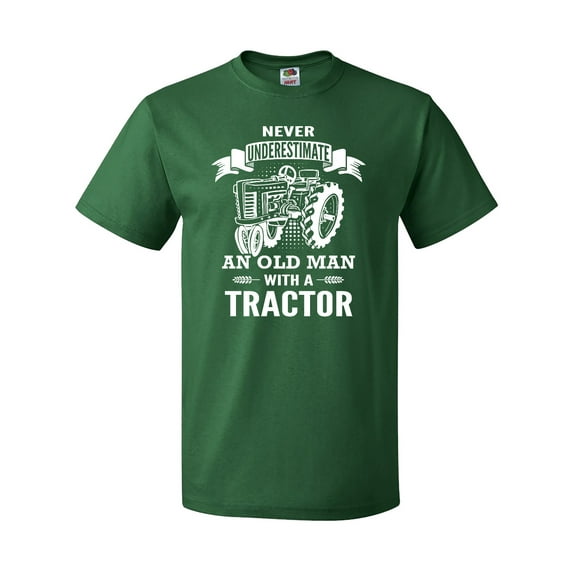 Inktastic Old Man Tractor T-Shirt