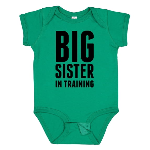 Inktastic Older Sister in Training Girls Baby Bodysuit