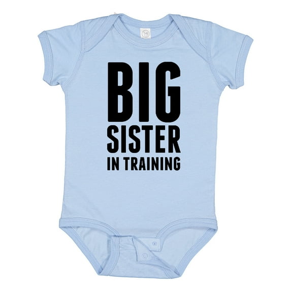 Inktastic Older Sister in Training Girls Baby Bodysuit