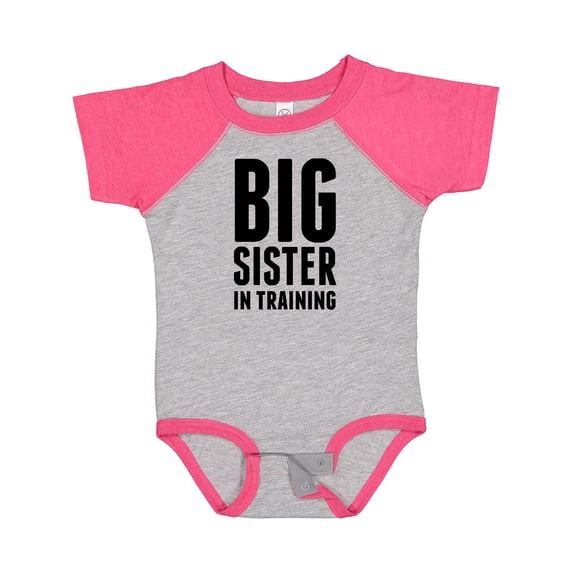 Inktastic Older Sister in Training Girls Baby Bodysuit