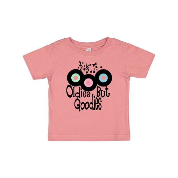 Inktastic Oldies but Goodies Records and Music Notes Boys or Girls Baby T-Shirt