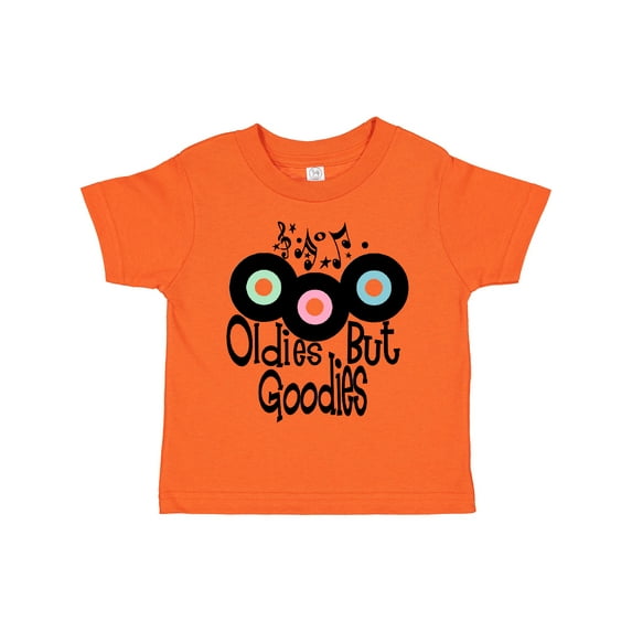 Inktastic Oldies but Goodies Records and Music Notes Boys or Girls Toddler T-Shirt