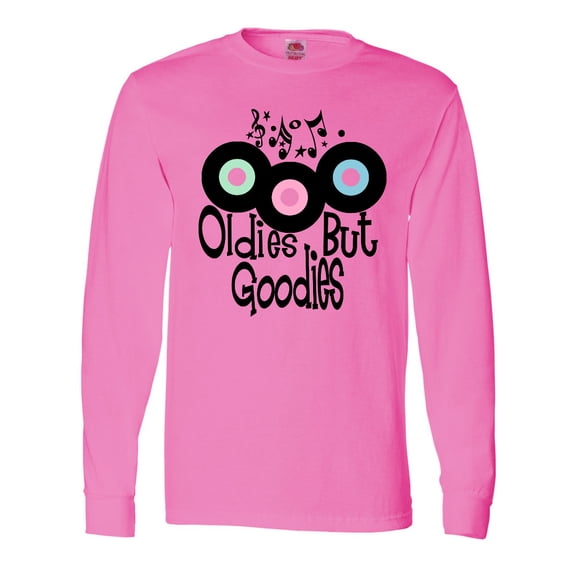 Inktastic Oldies but Goodies Records and Music Notes Long Sleeve T-Shirt