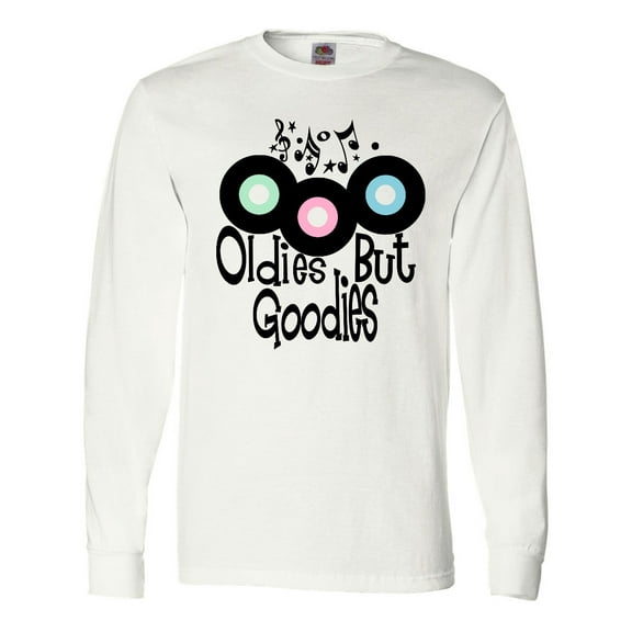 Inktastic Oldies but Goodies Records and Music Notes Long Sleeve T-Shirt