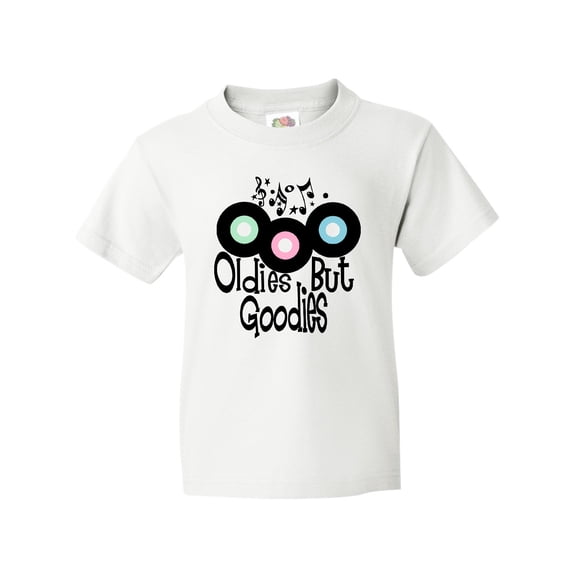 Inktastic Oldies but Goodies Records and Music Notes Youth T-Shirt
