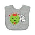thumbnail image 1 of Inktastic Olive You Boys or Girls Baby Bib, 1 of 4