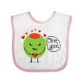 thumbnail image 1 of Inktastic Olive You Boys or Girls Baby Bib, 1 of 4