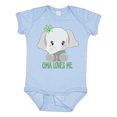 thumbnail image 1 of Inktastic Oma Loves Me Cute Baby Elephant Boys or Girls Baby Bodysuit, 1 of 5